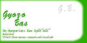 gyozo bas business card